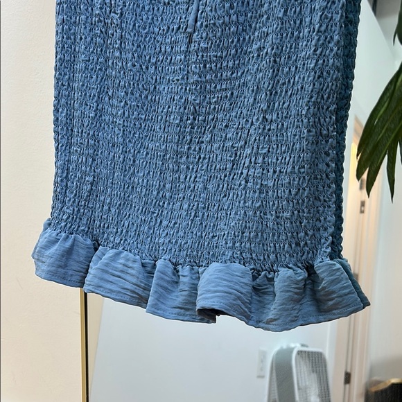 Love Tree Blue Ruffle Dress - Picture 4 of 5